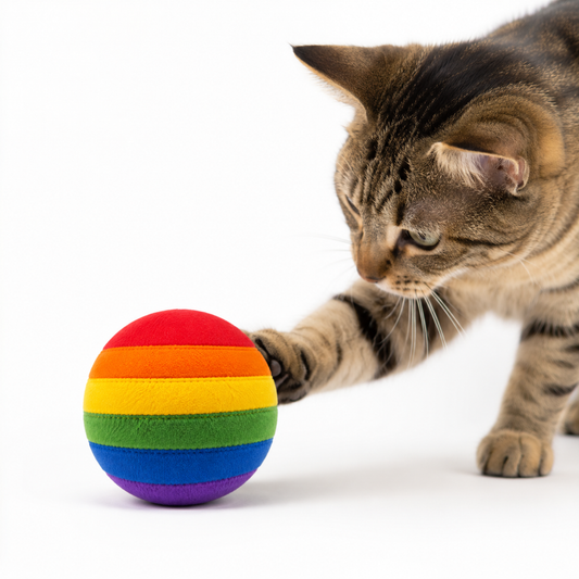 Rainbow Catnip Ball