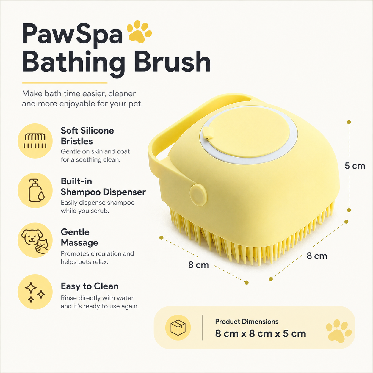 PawSpa Bathing Brush